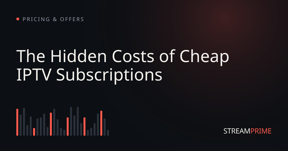 Image of "The Hidden Costs of Cheap IPTV Subscriptions" blog post