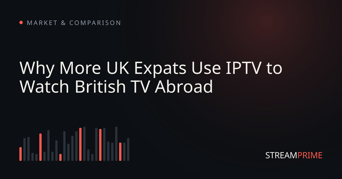 Image of "Why More UK Expats Use IPTV to Watch British TV Abroad" blog post
